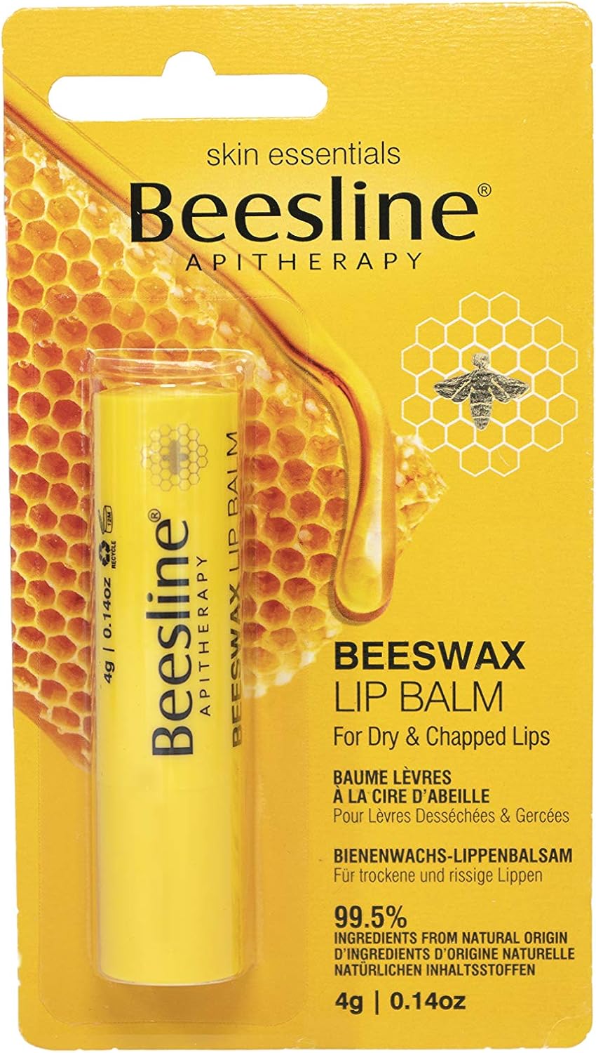 BEESLINE Lip Balm Natural Beeswax Nourishing and Hydrating Balm