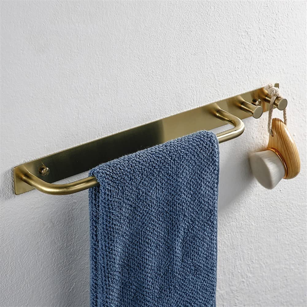 Toallero de Acero Inoxidable 304 Dorado Cepillado, toallero de Cocina, toallero de baño