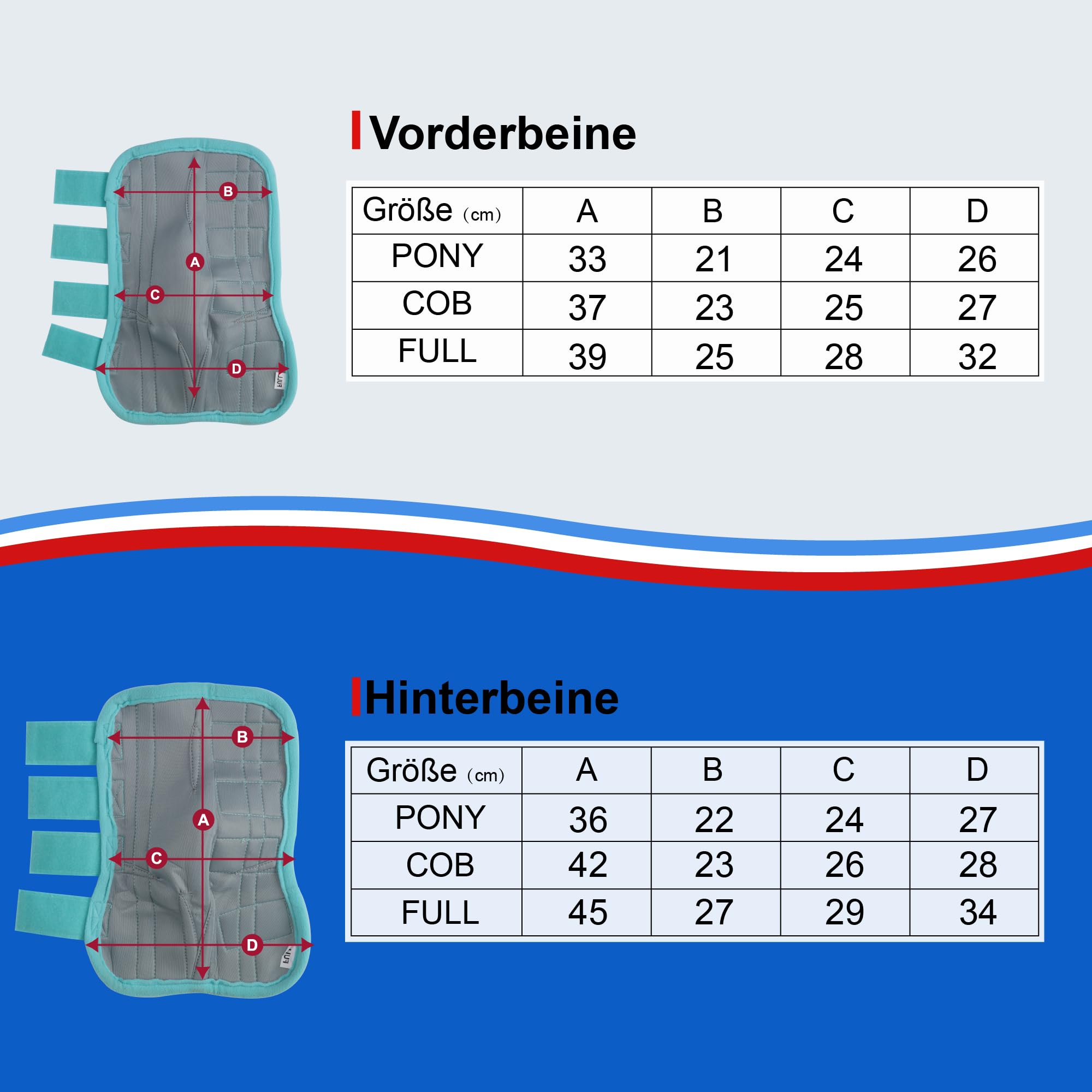 Lot de 4 guêtres anti-mouches pour cheval - Protection contre freins et moustiques - Guêtres en maille respirante réglable