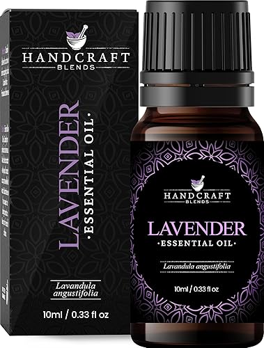 Handcraft - Aceite esencial de lavanda 100 puro y natural aceite esencial terapéutico de primera calidad para difusor y aromaterapia 03fl oz