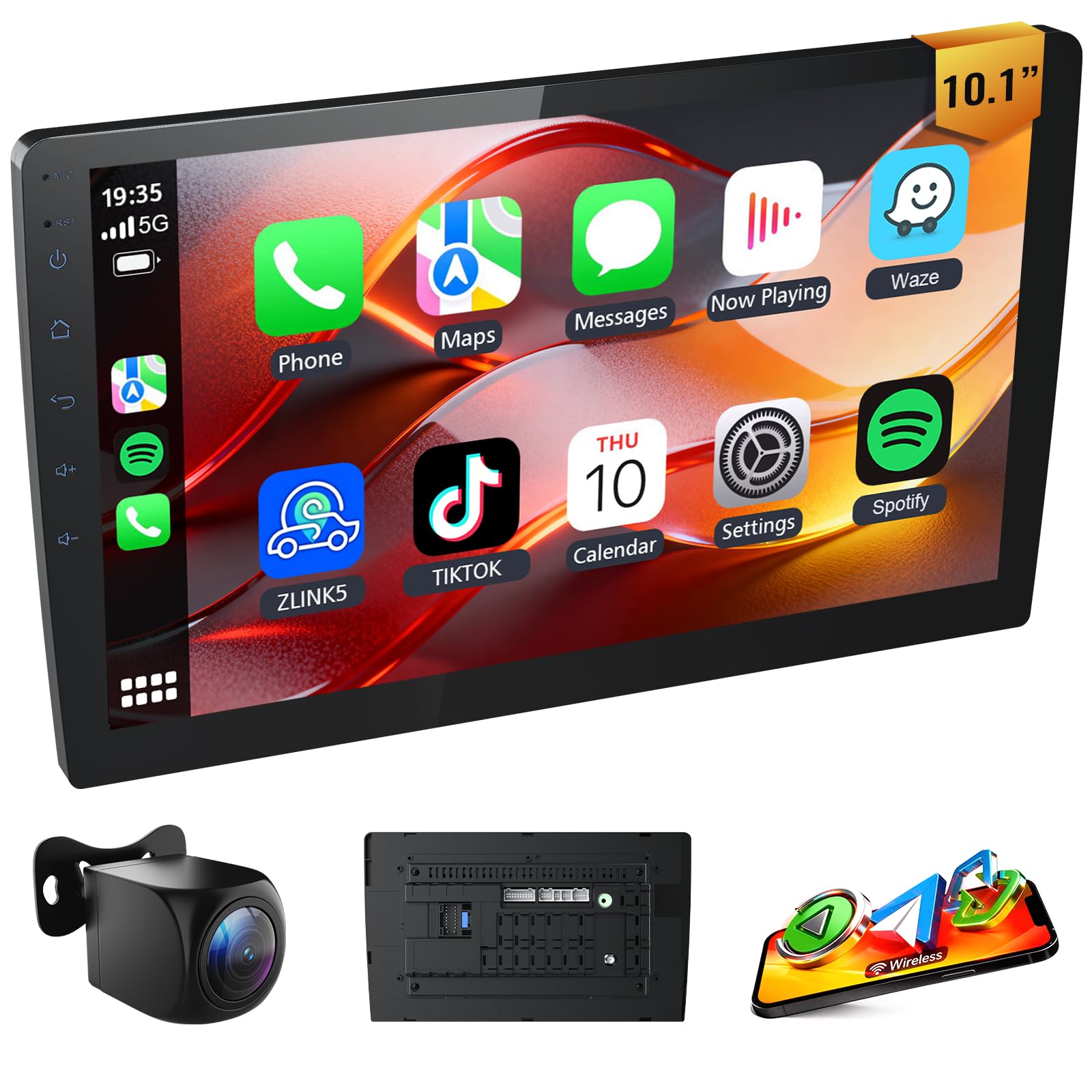 Amazon.com: Haudio 10.1 Inch Double Din Android Car Stereo with