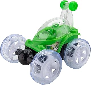 سيارة بهلوانية بلاستيكية بجهاز تحكم عن بعد تدور بزاوية 360 درجة للأطفال تتحرك للأمام والخلف واليسار واليمين وتدور وتصدر الضوء والموسيقى من كريدا تويز【الألوان حسب المخزون】