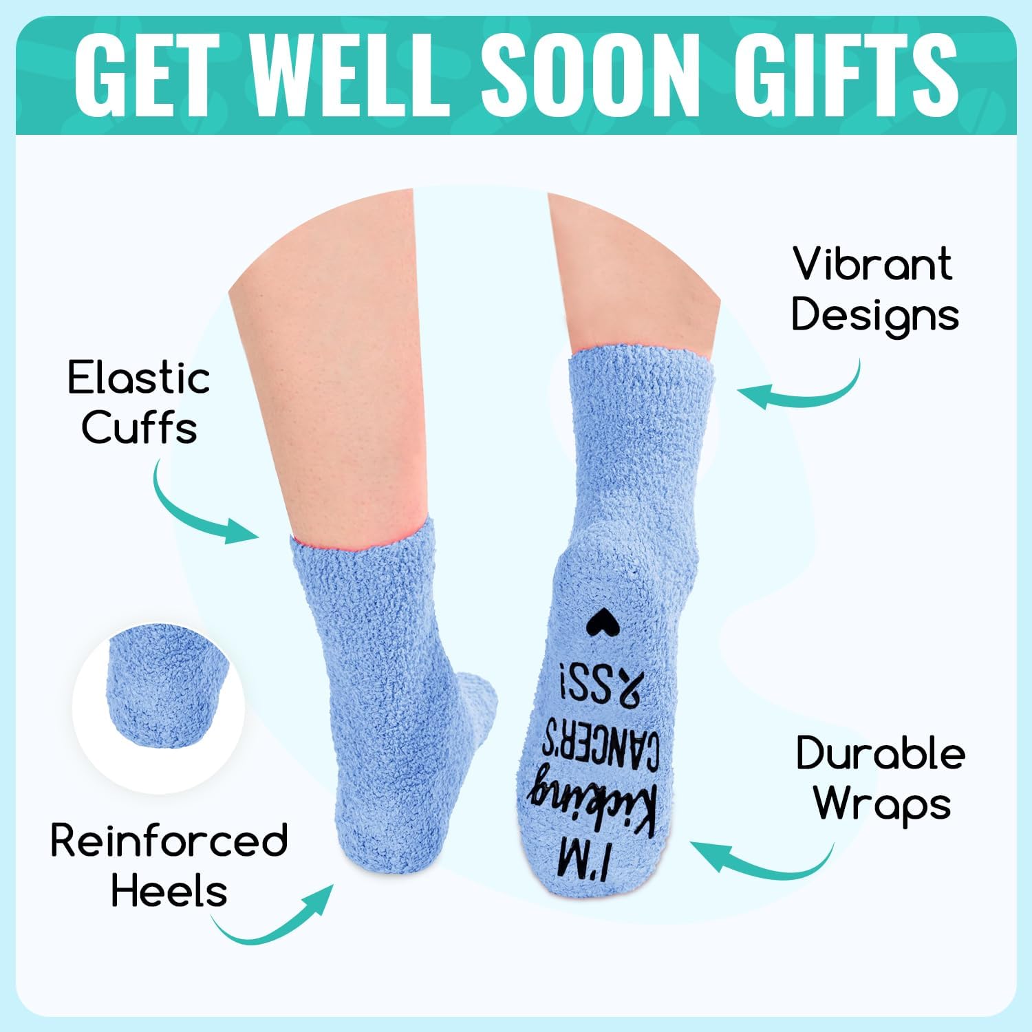 HAPPYPOP Nurse Doctor Veterinarian Gifts - EMT Paramedic Cancer Patients Gifts Socks - Image 5