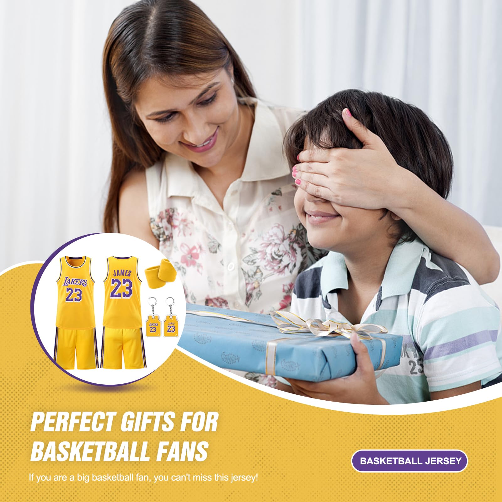 Pardofelis Maglia da basket per bambini, abbigliamento da basket con wrist wraps, maglia da basket per bambini, ad asciugatura rapida