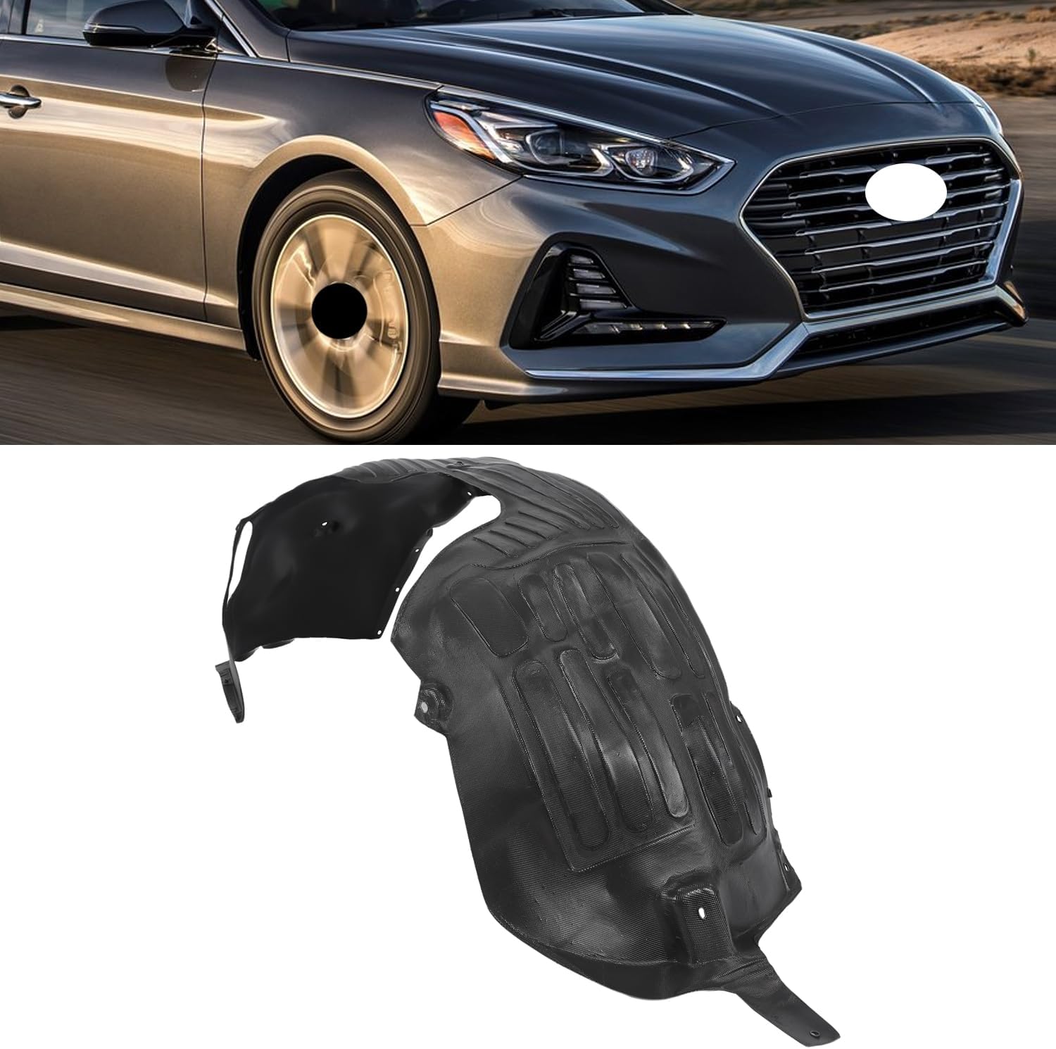 WANGRENL Front Right Inner Fender Liner for 2015-2017 Hyundai Sonata
