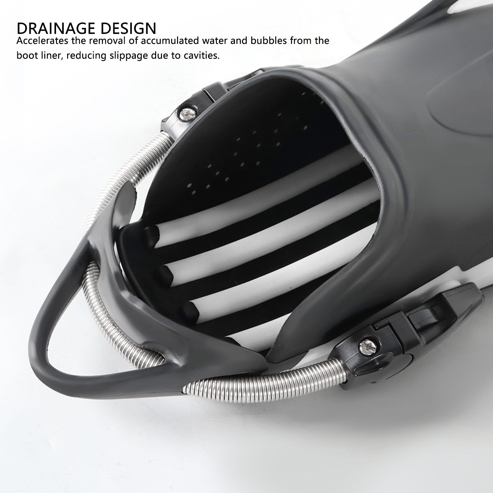 XUMIUZIY Aletas de Buceo Ajustables Diseño Eficiente para Hombres Mujeres Natación, Material TPR, 1 Par de Aletas de Buceo Largas Equipo de Snorkel para Deportes Acuáticos Versátiles