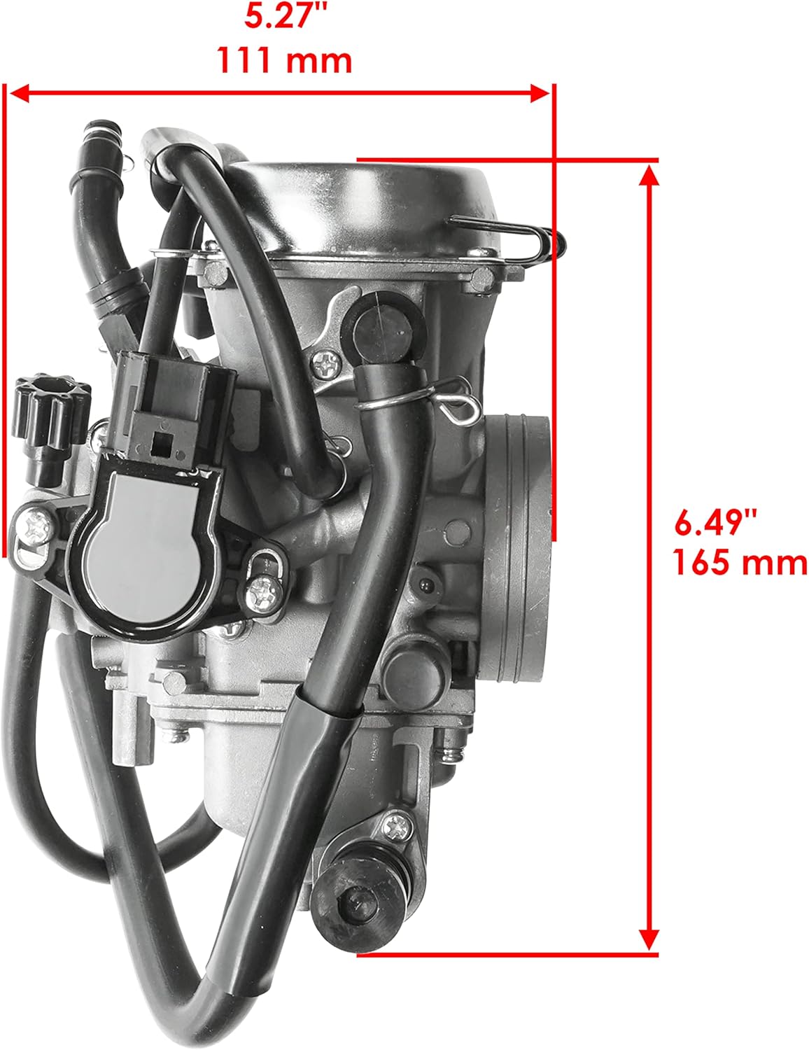 Caltric Carburetor Compatible With Honda Fourtrax Rancher AT 400 TRX400FA TRX400FGA 4x4 2004-2006 16100-HN7-013