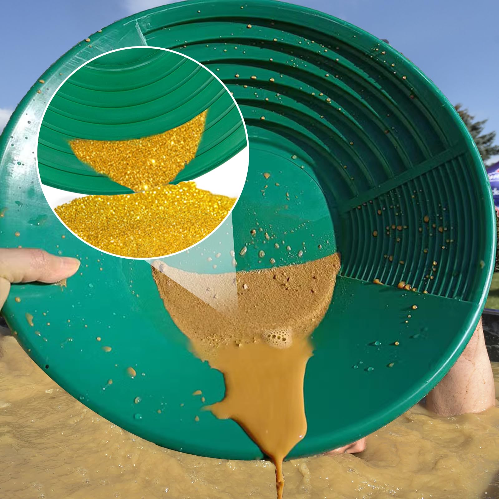 Kit Cercatore Oro YSOOUA - Set Completo Per Lavaggio Manuale Sabbia Aurifera - Foto 4