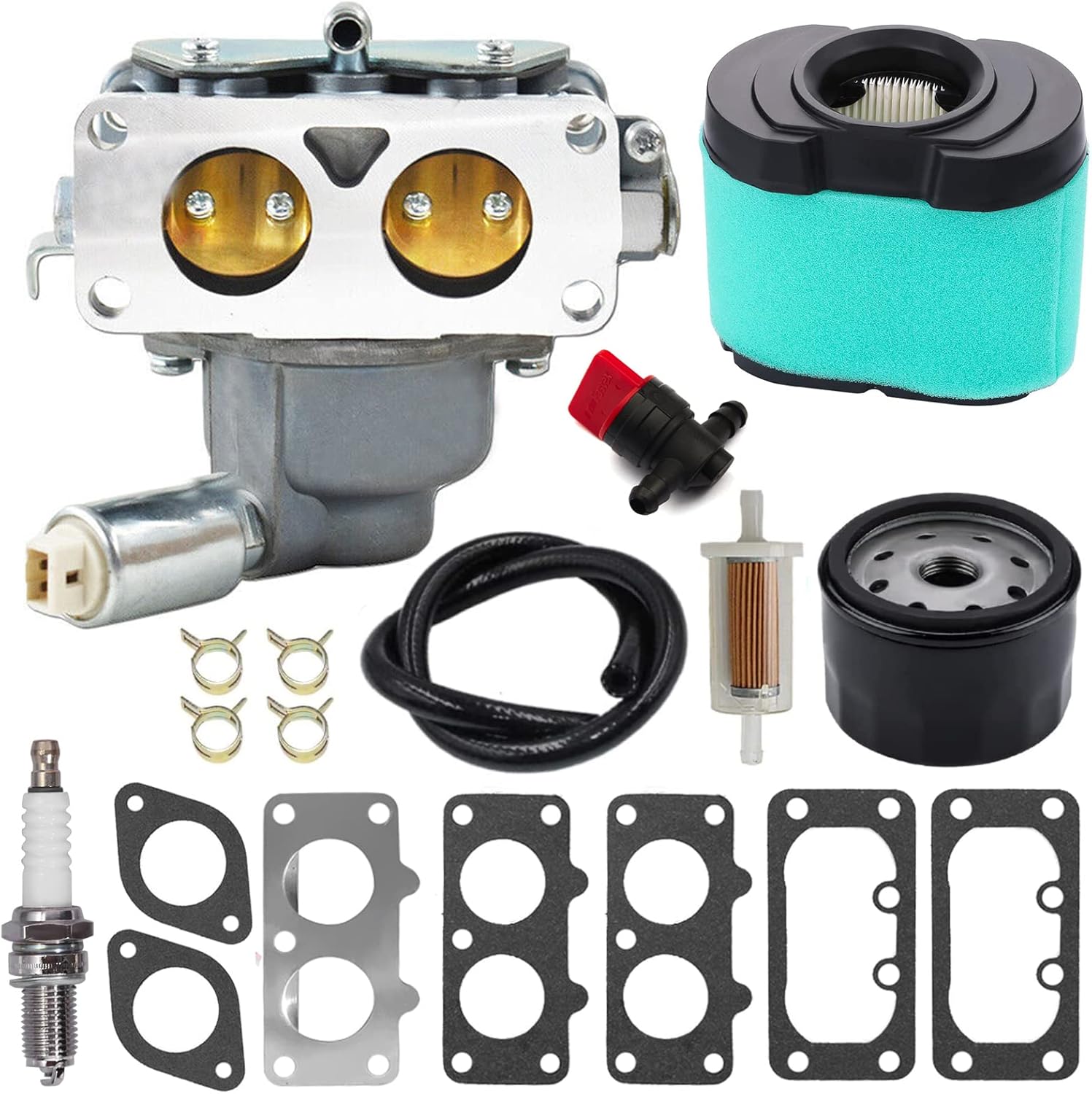 796227 Carburetor Compatible with 40G777 40H777 44L777 44M777 44P777 44R677 44Q777 406777 407777 445677 445577 445877 Engine Lawn Mower with Air Filter Sets