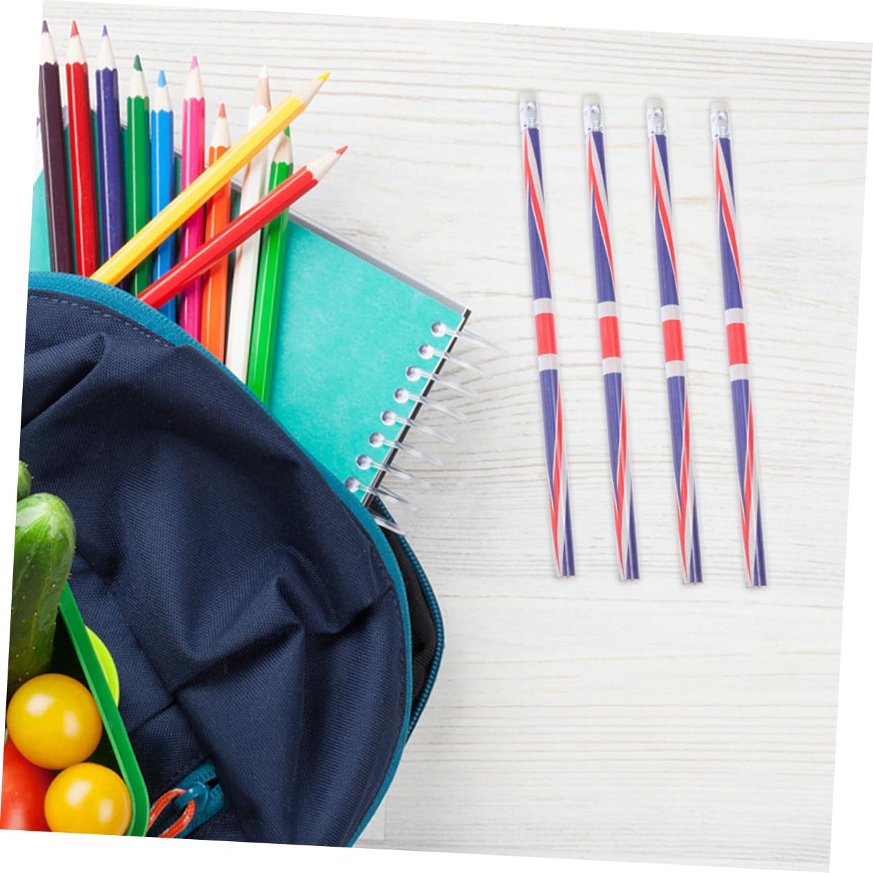 Uonlytech Matite Colorate Piccole da Scuola e Ufficio 100 Pezzi Leggere