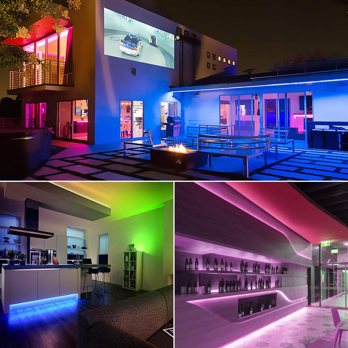 LE 5M 24W Luces de Tira LED WiFi 2,4 GHz, Impermeable IP65, Tiras LED 16 Millones RGB Regulable con APP, Control Remoto con Temporizador, Compatible con Alexa/Google Home, Decoración Interior Exterior