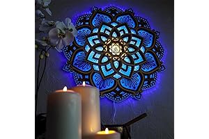 Mandala Wall Decor with LED Light