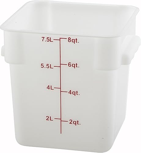 Miniatura 9 de Winco Cubierta cuadrada PE azul, se adapta a 12, 18 y 22 cuartos