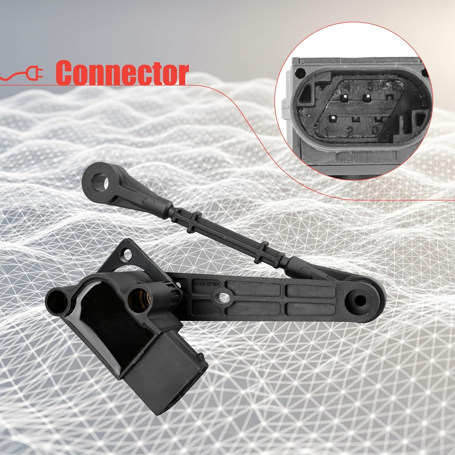 LR020159 Rear Left Air Suspension Ride Height Level Sensor Compatible with LR3 2005-2009 Range Rover Sport 2006-2009