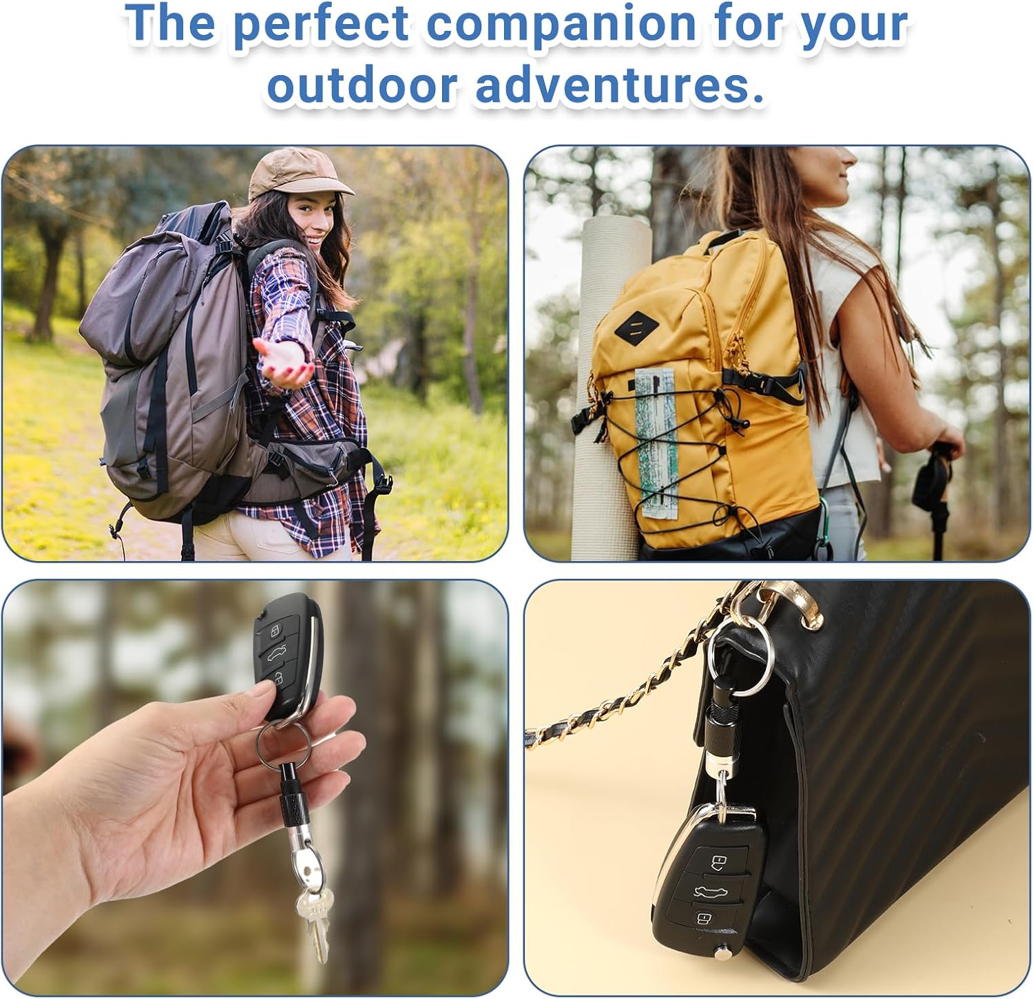 SynHHergyx 3 PCS Quick Release Keychain, Detachable Key Ring Quick Release Disconnect Keychain Heavy Duty Car Key Holder Metal Safety Keychains for Men Women