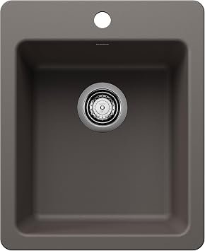 BLANCO 443240 Liven SILGRANIT Drop-In/Undermount Bar Sink - Volcano Gray