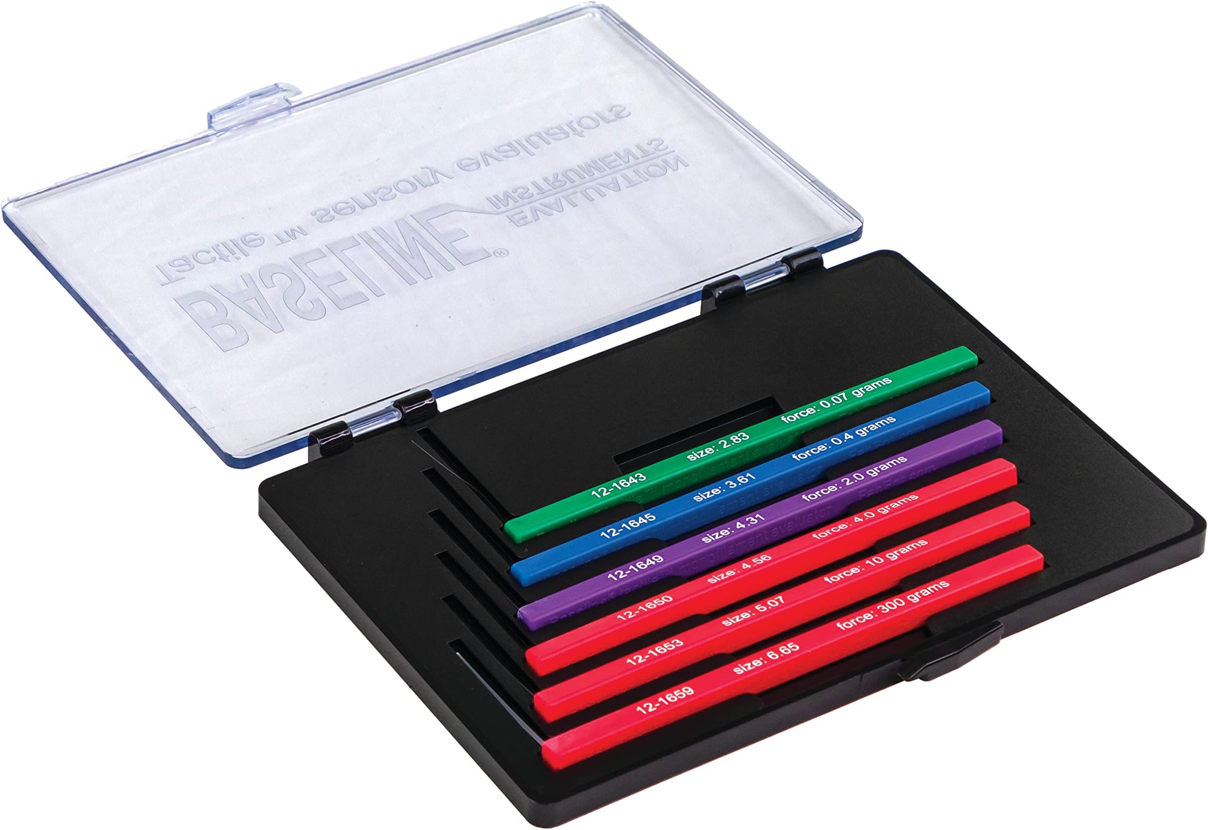 Tactile Monofilament Sensory Perception Evaluation Tool 6-Piece Set, Clinical Level Screening Test for Hands, Feet, (2.83, 3.61, 4.31, 4.56, 5.07, 6.65 gram)