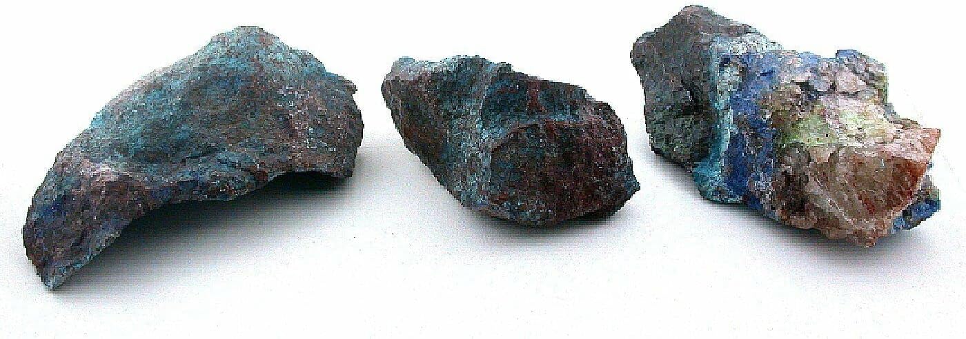296 GRAM THRRE SHATTUCKITE QUANTUM QUATTRO SILICA CHRYSOCOLLA CAB ROUGH B19A102