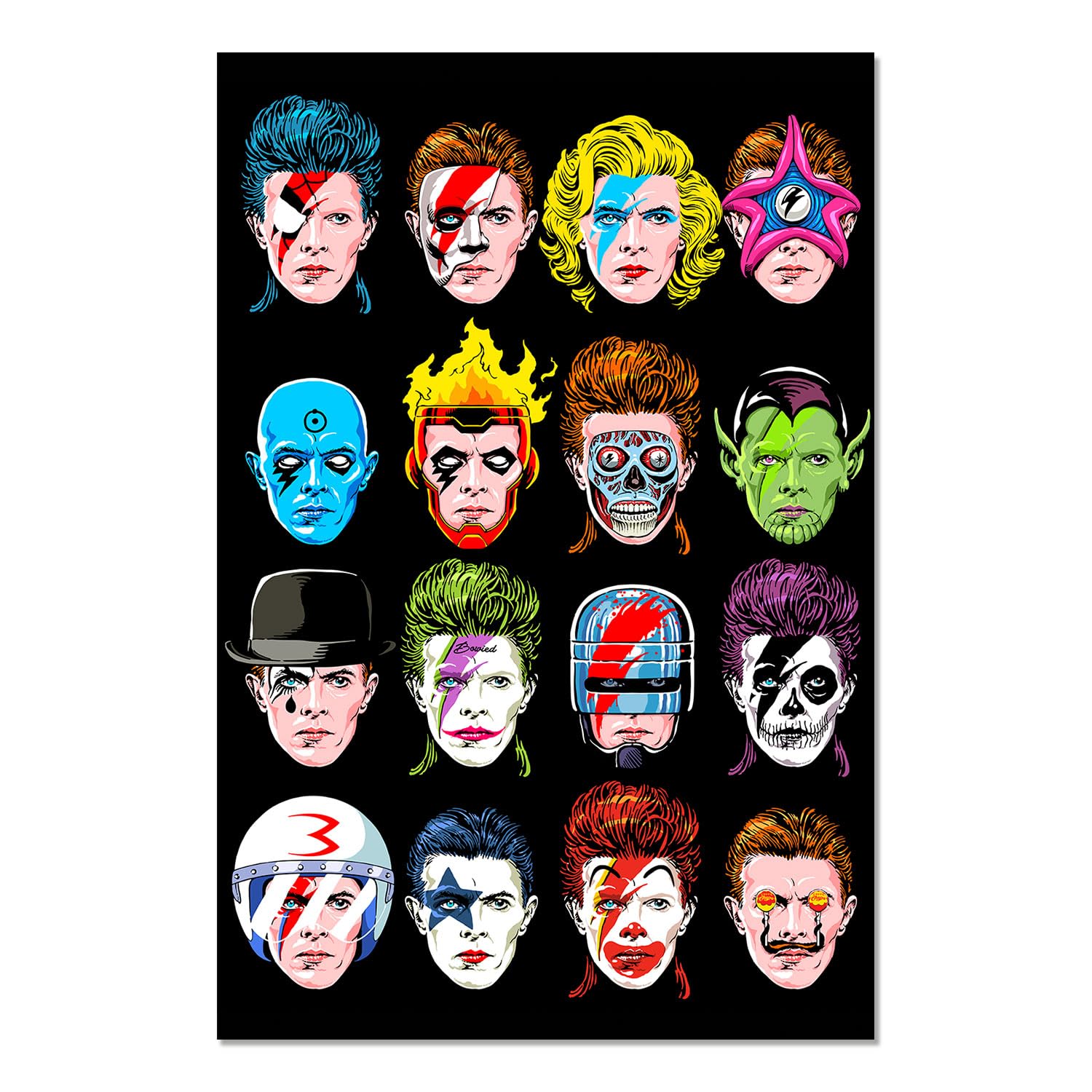 Grupo Erik Poster Butcher Billy The Floating Heads of David - 36 x 24 inches / 91.5 x 61 cm - Shipped Rolled Up - Cool Posters, Art Poster, Wall Posters & Prints