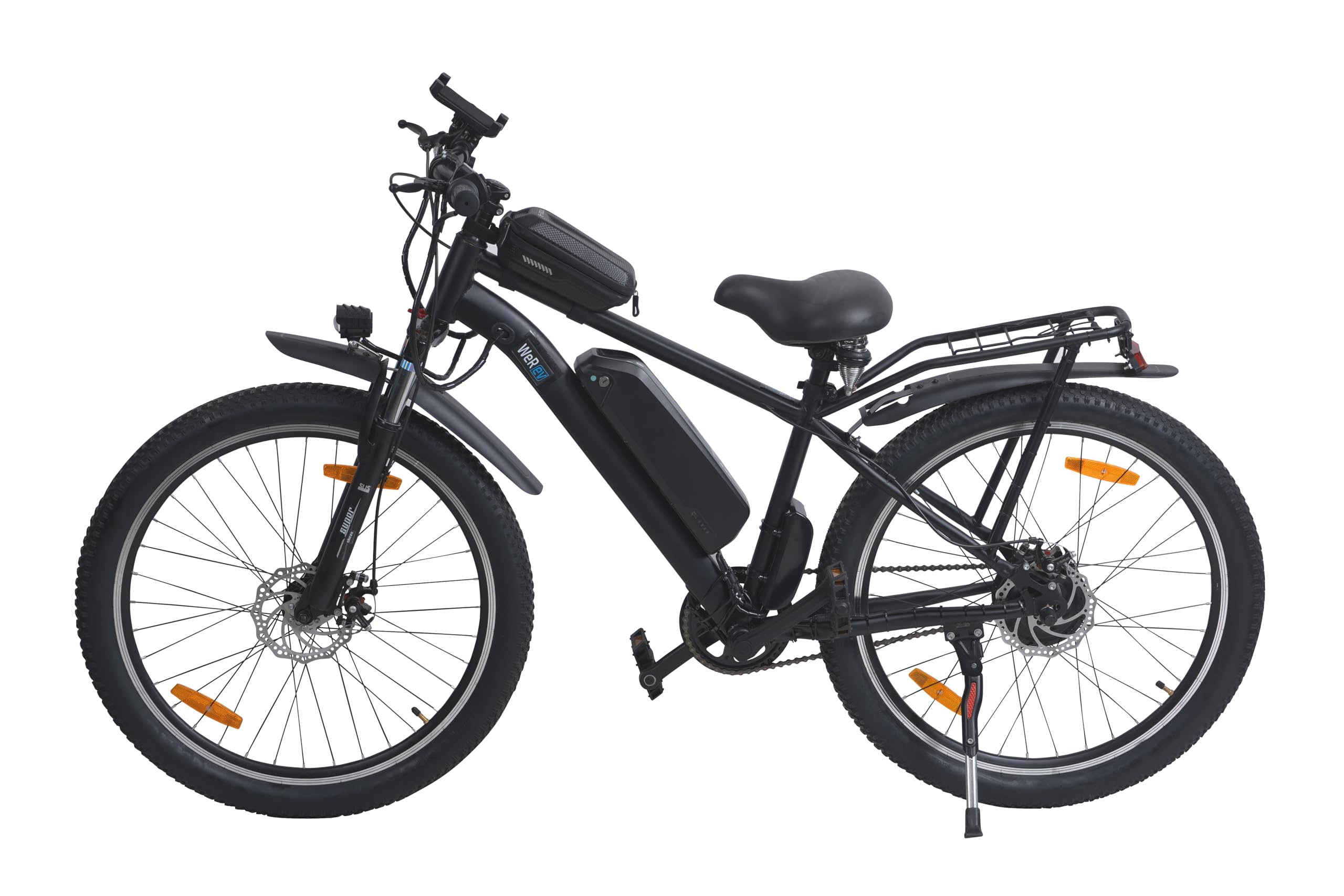 WEREV® Air Urban Electric Bike (18" Frame, 7.8Ah Li-Ion Removable Battery, Front & Rear Suspension, Digital Display, 250W Motor,50~60kms Range) (Black) (B0CWF1QBZB) Amazon Price History, Amazon Price Tracker