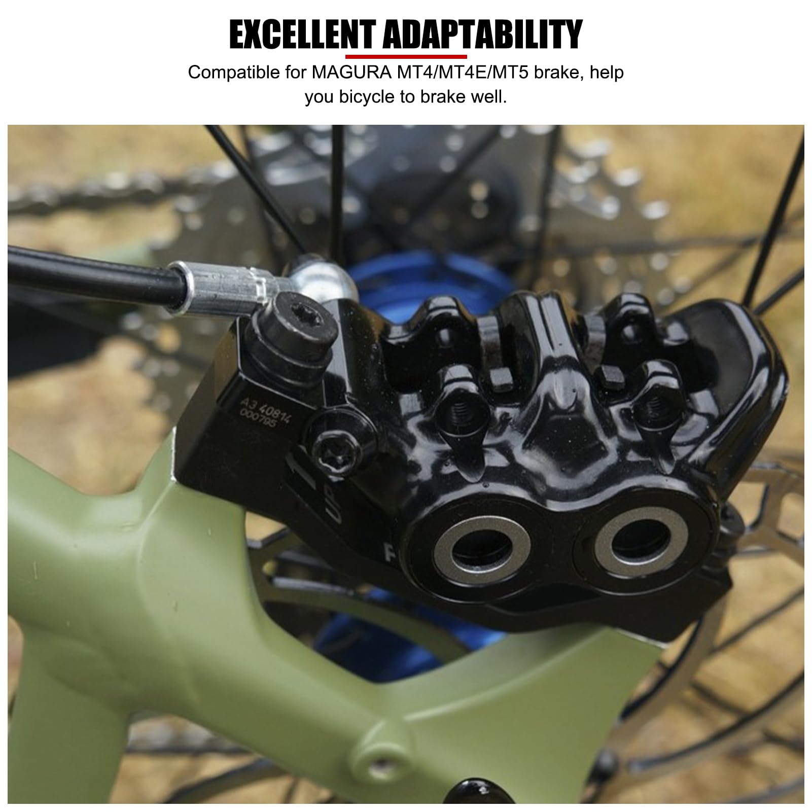 Magura Bremsleitung, 2 M Fahrradbremsschlauch, Fahrrad 2 M Scheibenbremsölschlauch Bremsschlauch mit Verbindungseinsatz für MAGURA MT4/ MT4E/MT5