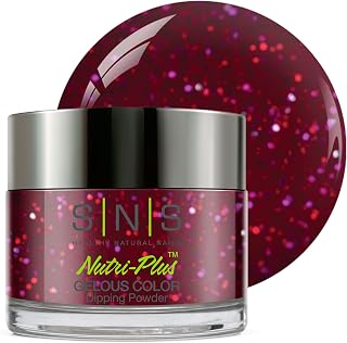 SNS Nail Dip Powder, Gelous Color Dipping Powder - Mountain Holiday (Pink/Wine, Magenta, Glitter) - Long-Lasting Dip Nail Color Lasts 14 Days – Low-Odor & No UV Lamp Required - 1 oz