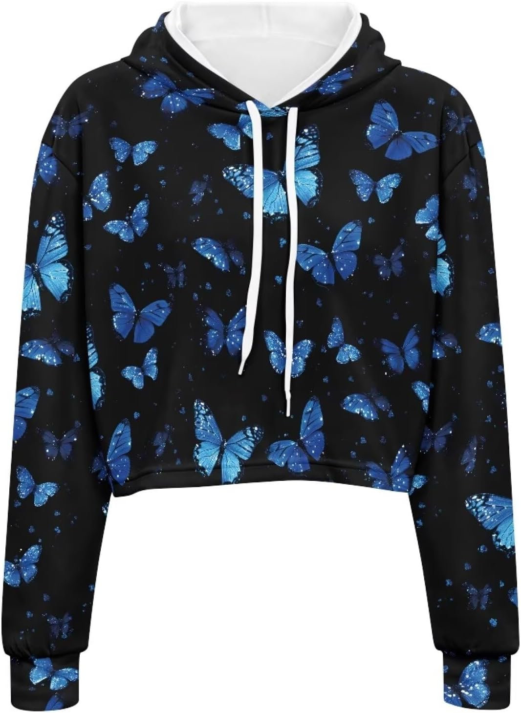 Winter Oversized Hoodies Spring Fall Crop Top Sweaters for Women Lightweight Graphic Sweatshirt with Hood Size S-5XL
