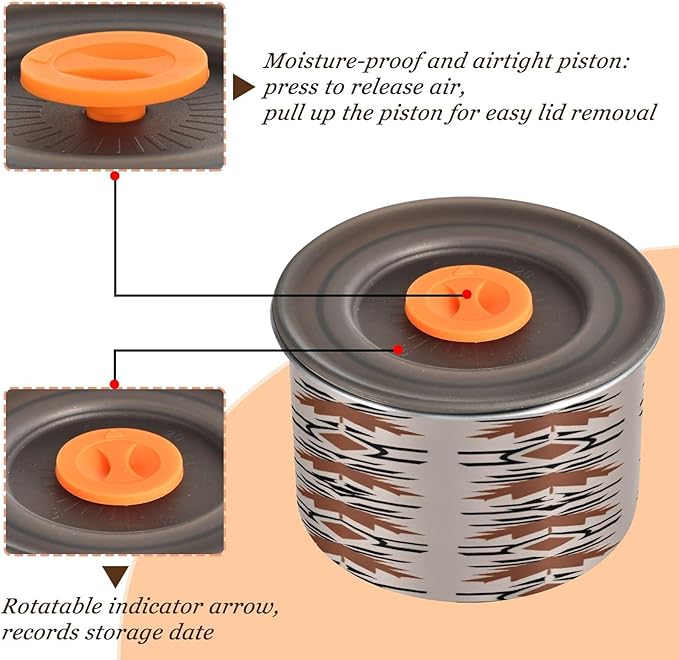Haskirky Recipiente Acero Inoxidable Hermético para Café, 900 ml miniatura 5