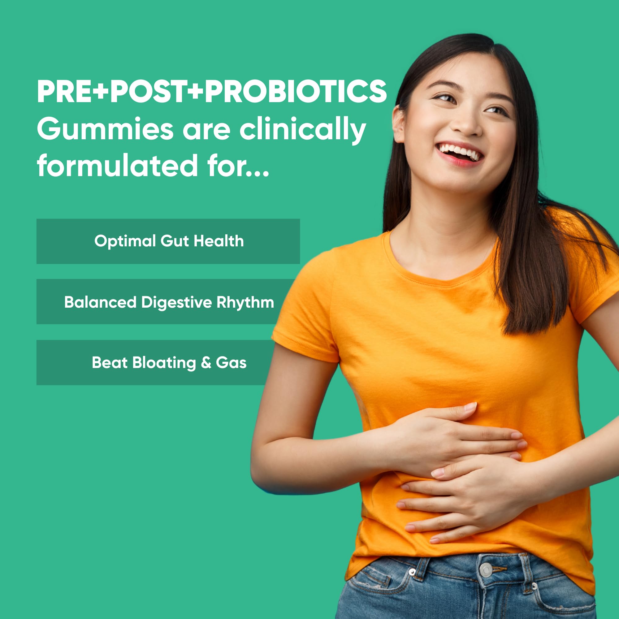 The Tramsformation Bundle | Pre+Post+Probiotics + Metabolic Balance ACV Gummies | 3-in-1 Biotics with Ginger & Fennel Seeds | Apple Cider Vinegar 500mg + Inulin 500mg + Garcinia Cambogia 250 mg | Vegan | No Added Sugar | (30+30) — Amazon image 5