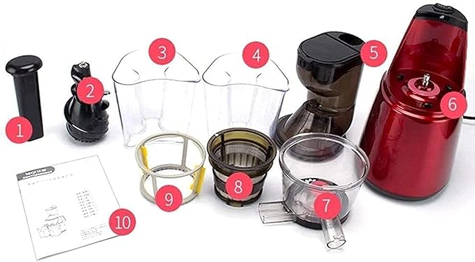 Extractor de Jugos Prensado Frío Boca Ancha 150W Función Reversa miniatura 7