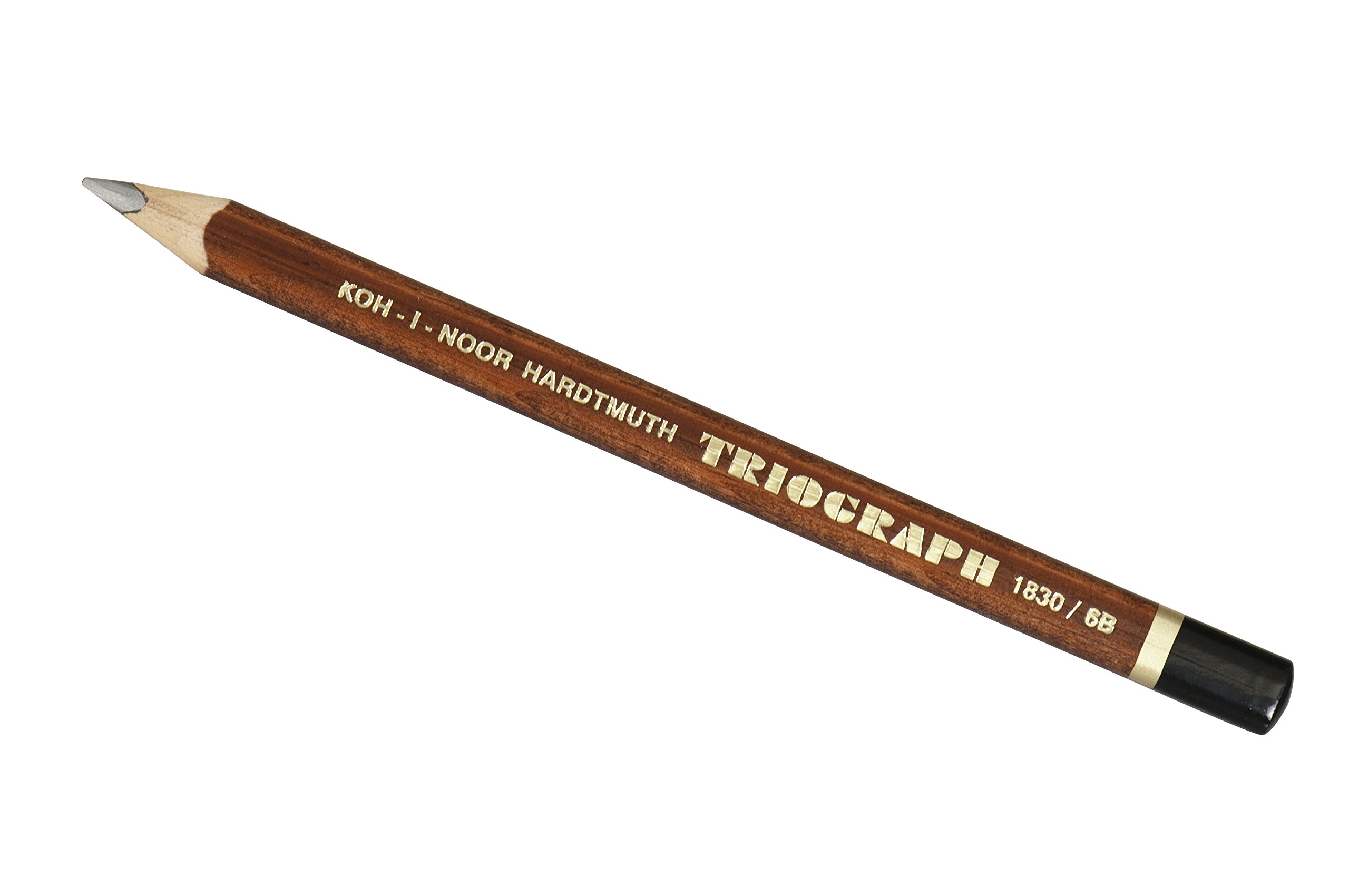 Crayon Graphite KOH-I-NOOR Triograph Jumbo - Bois Teinté