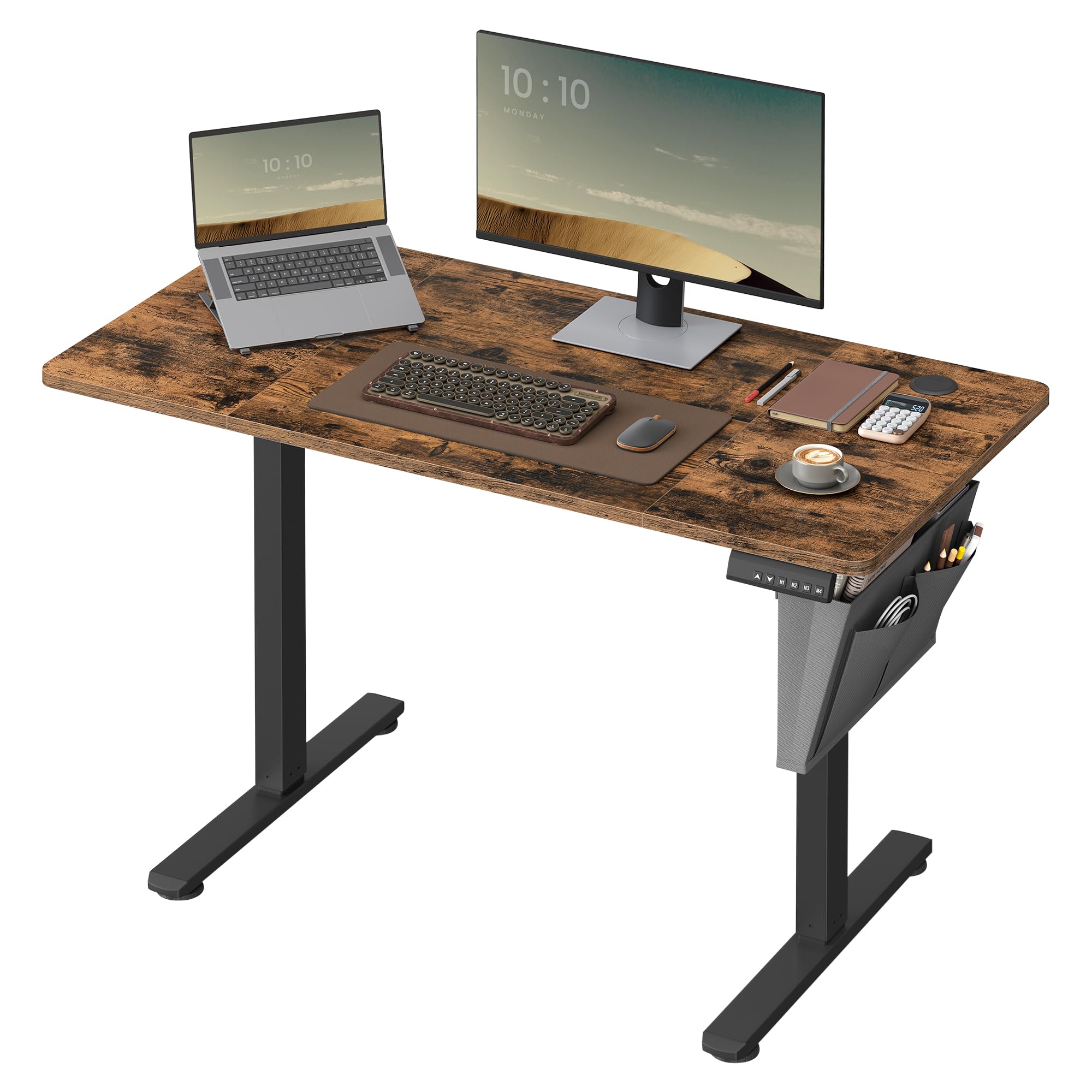 Songmics LSD132K01 - Bureau électrique réglable assis debout 120x60
