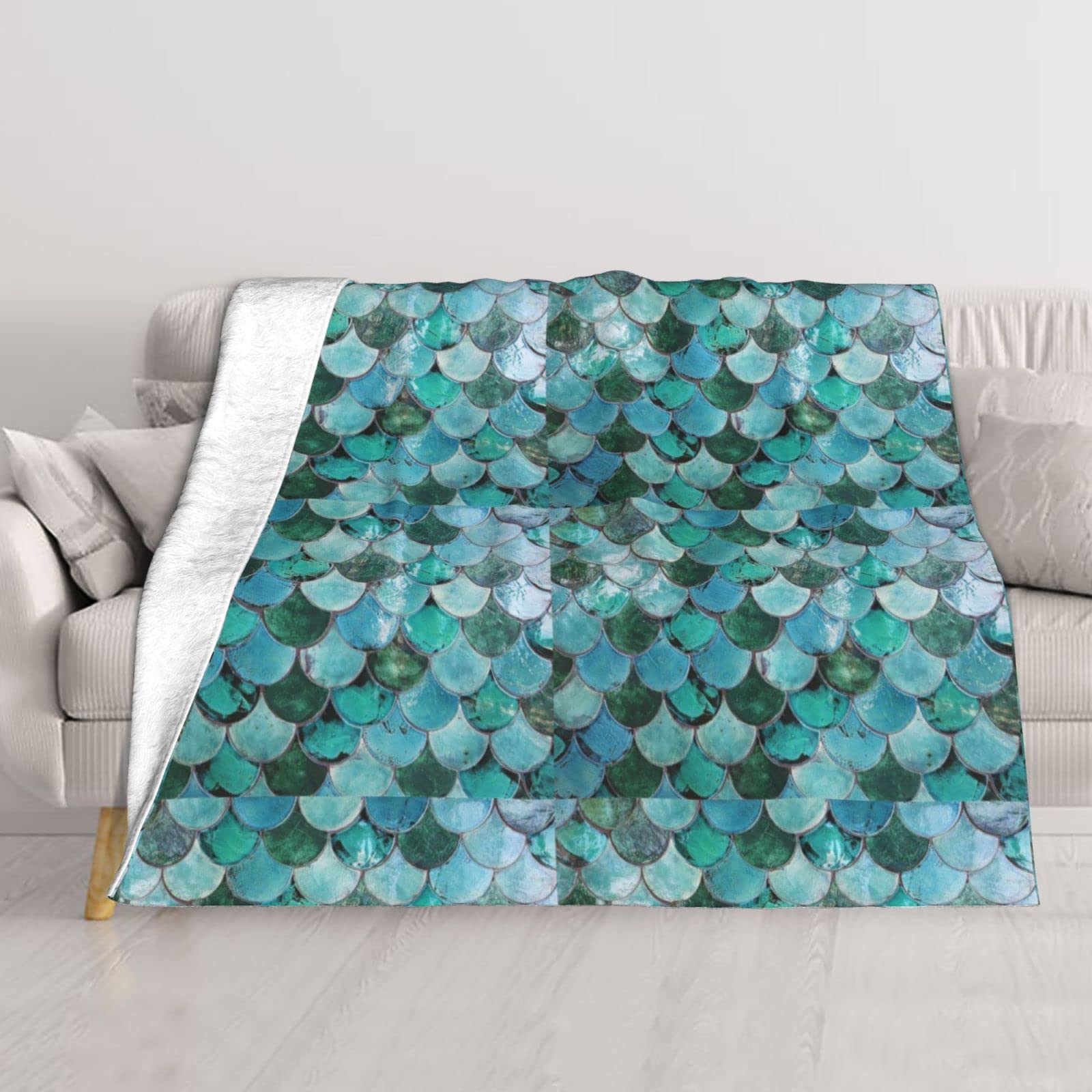 Couverture légère sirène pour vos soirées cocooning et camping