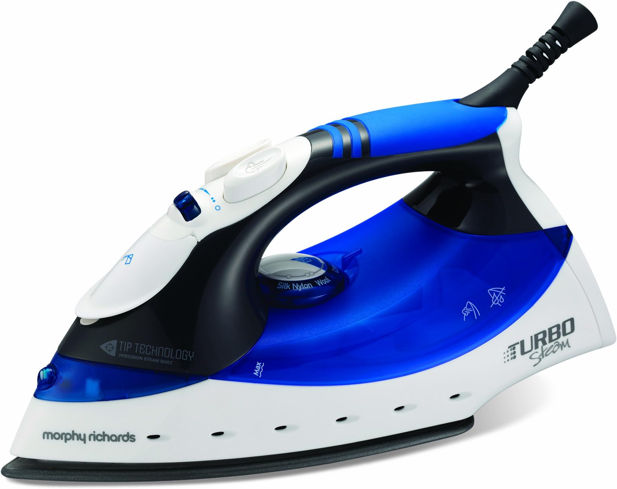 Morphy Richards Turbosteam Iron with Diamond Soleplate - Blue