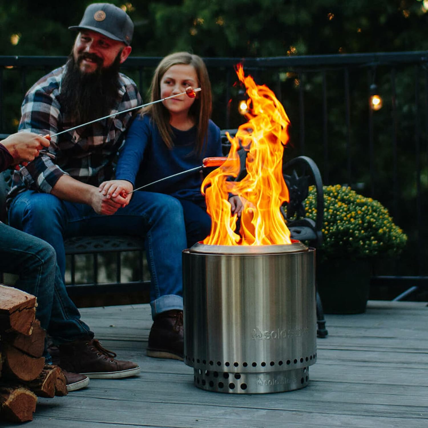 Solo Stove Ranger Stand - Durable 304 Stainless Steel, Heat-Resistant, Portable Elevated Fire Pit Accessory for Safe Use on Decks and Camping - Ideal for Smokeless Fire Pits and Outdoor Fireplaces