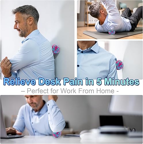 Miniatura 6 de Bola de masaje de tejido profundo para ejercicio y recuperación, certificación SGS, dirige la espalda, hombros, piernas y pies, alivia los nudos