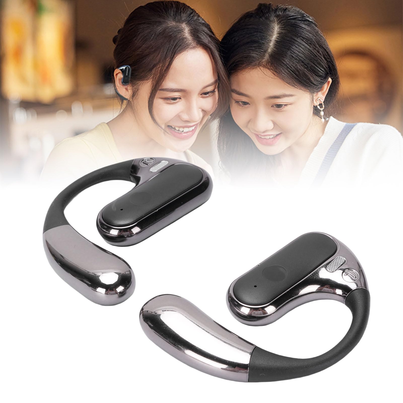 Sxhlseller Auricolari di Traduzione Wireless Multilingue con ANC per Auricolari di Traduzione di qualità Chiara per Viaggiatori e Riunioni di Lavoro