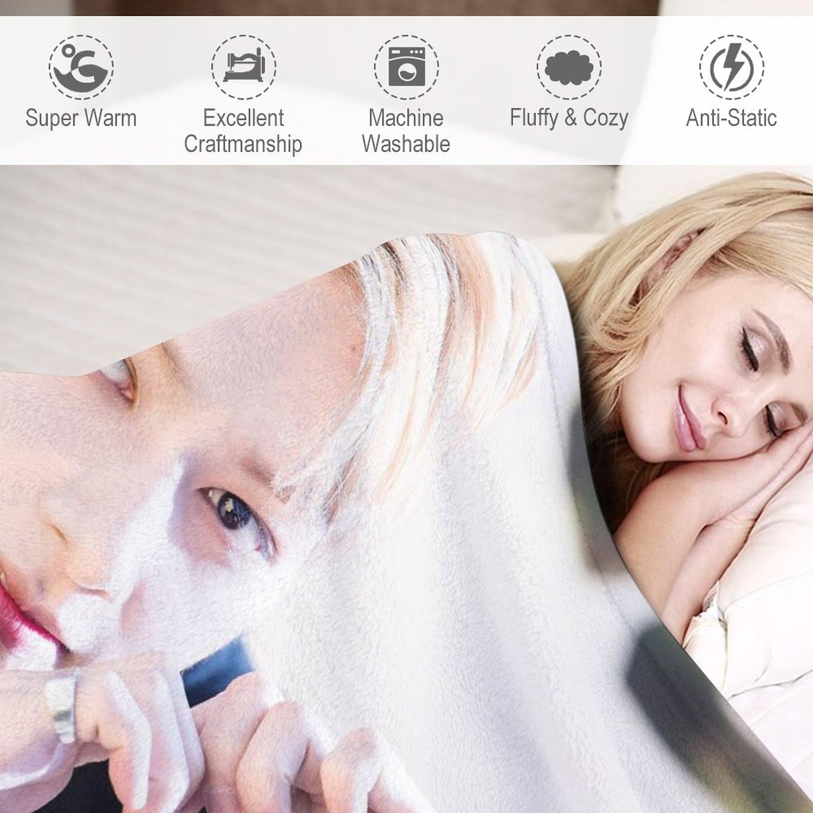 Amazon｜SEVENTEENジュンおしゃれで洗える超柔らかい布団毛布オール