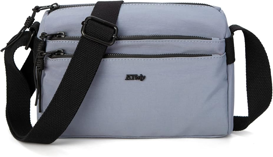 ETidy Mini Tote Bag For Women & Men | Lightweight Crossbody Shoulder Bag With Multiple Pockets | Water-Resistant Nylon Handbag
