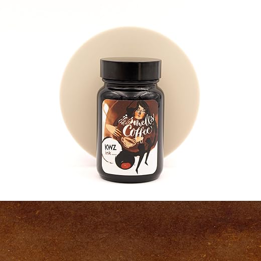 "It Smells Like Coffee" Brown Handmade Fountain Pen Bottled Ink 60ml