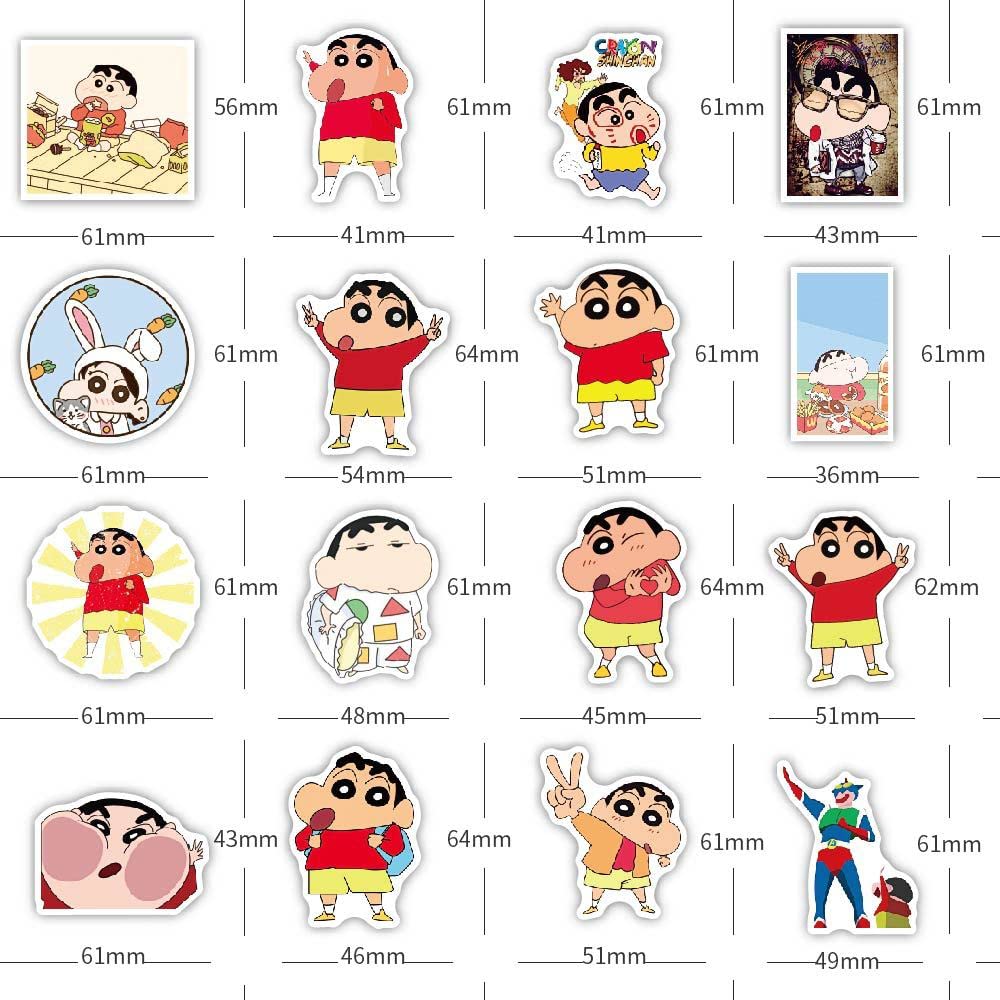 Amazon.co.jp: for クレヨンしんちゃん ステッカー 50枚セット