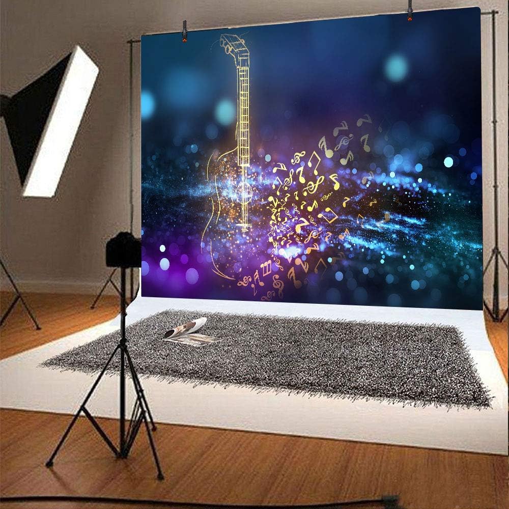Free Shipping Offer FHZON 9x6ft Music Backdrop The Guitar Photography Background Theme Party Wallpaper Photo Booth Props BJYYFH110