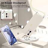 Cover for Xiaomi 11T / Xiaomi 11T Pro 5G with Lanyard, Soft Silicone Slim Case with Heart Pattern and Necklace Strap Strap, Shockproof Anti-Scratch Adjustable Neck Rope, White - 4