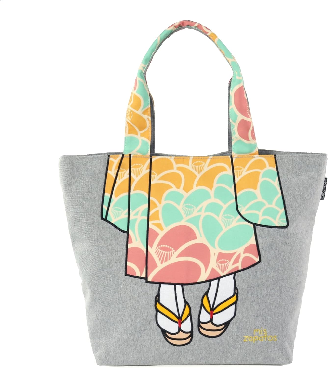 Mis zapatosミスサパト Casual Bag in Grey Marl Togo Ubuy