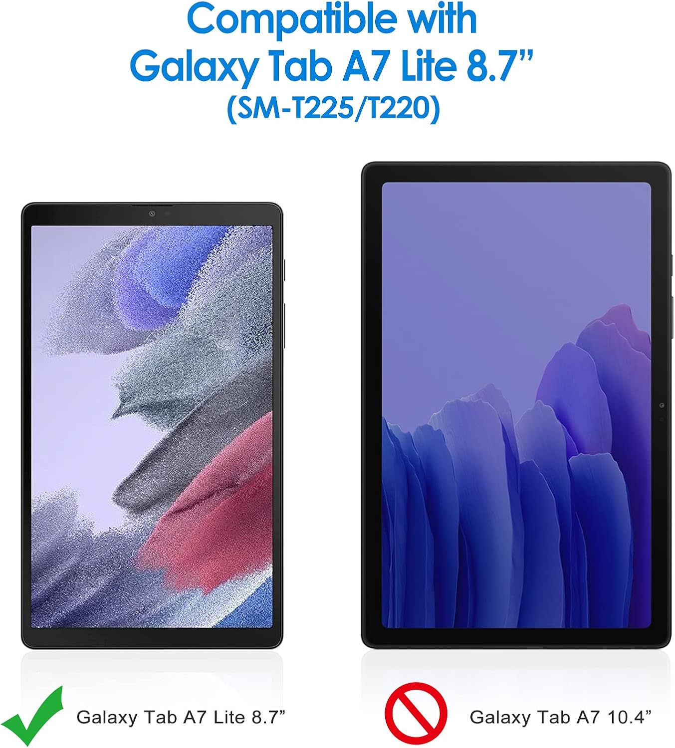 JETech Screen Protector Compatible with Samsung Galaxy Tab A7 Lite (8.7-Inch, 2021 Model, SM-T220/T225/T227) - Image 3