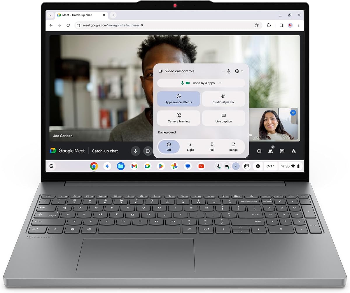 Chromebook i - Laptop de uso diario - Google Gemini - CPU Intel® N150 - Pantalla IPS WUXGA de 15,3" - 8 GB de RAM - 128 GB de almacenamiento - Gráficos Intel® integrados - Gris Luna