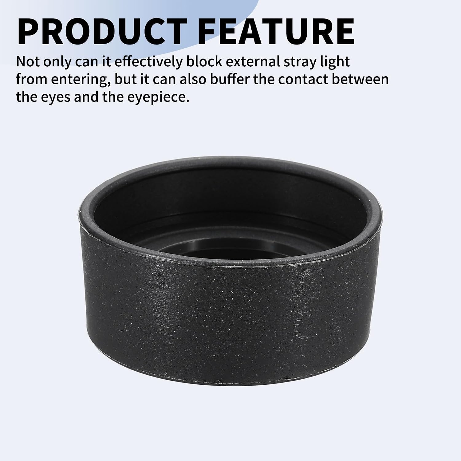 PATIKIL 34-37 mm Eyepiece Eye Cups, 2Pcs Rubber Eyepiece Cover Guard for Stereo Microscope Telescope Aiming Scope, Black