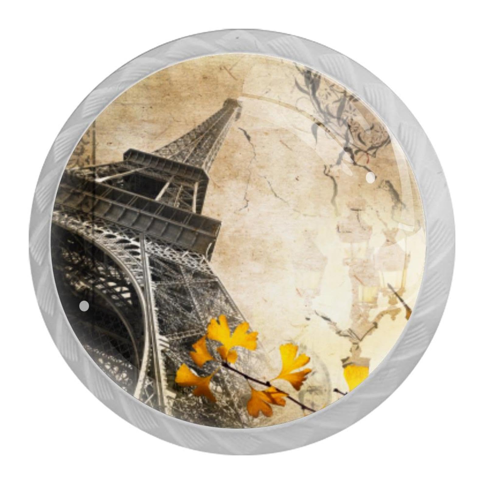 Tqmspg Multi02 4 Pieces Drawer Pulls Vintage Eiffel Tower Door Knobs Dresser Handles For Kitchen Wardrobe Cupboard Hardware Furniture