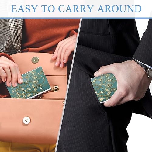 Miniatura 6 de Portatarjetas de presentación, impresión en color, estuche para tarjetas de visita para hombres y mujeres, organizador de tarjetas de visita de