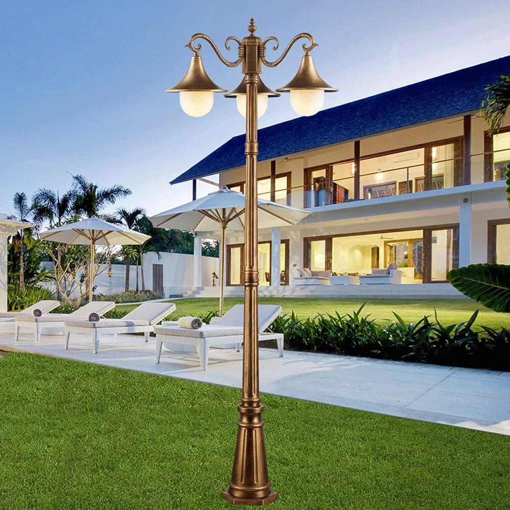 Outdoor Street Light, Outdoor Street Light, 7ft Tall Outdoor Street Light, Waterproof Aluminum Bollard for European Garden, Patio,